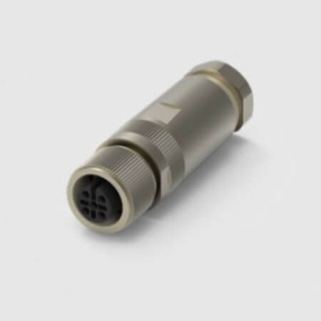 216A-04FF0 CONN.MICRO JACK 4PIN M12 FEMALE SOLDER F.FASTENED - 1