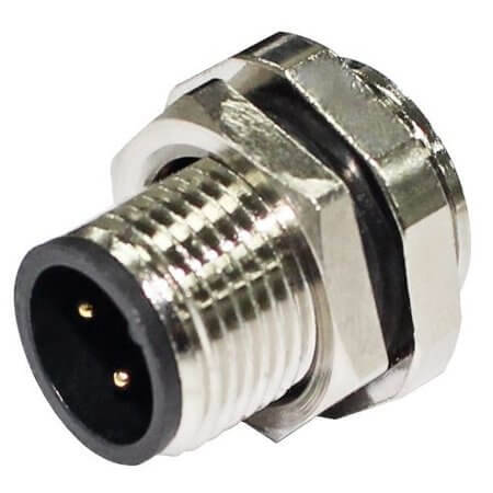 216A-04MAF CONN.MICRO JACK 4PIN M12 MALE SOLDER FRONT FASTENE - 1