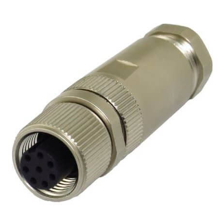 216A-08FF0 CONN.MICRO PLUG 8PIN M12 FEMALE INSTALLABLE - 1