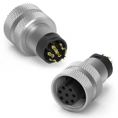 216A-08FO0 CONN.MICRO PLUG 8PIN M12 FEMALE OVERMOLD - 1