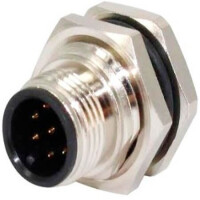 216A-08MSF CONN.MICRO JACK 8PIN M12 MALE PCB FRONT FASTENED - 1