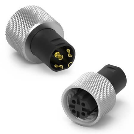 216D-04FO0 CONN.MICRO PLUG 4PIN M12 FEMALE OVERMOLD - 1