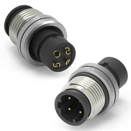 216D-04MO0 CONN.MICRO PLUG 4PIN M12 MALE OVERMOLD - 1