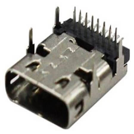 217B-AG01 CONN.USB 3.1 C TYPE HYBRID THT R/A W/O REAR COVER - 1