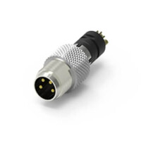 219A-03MO0 CONN.MICRO JACK 3PIN M8 MALE OVERMOLD - 1