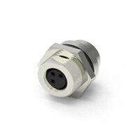 219A-04FAF CONN.MICRO JACK 4PIN M8 FEMALE SOLDER FRONT FASTEN - 1