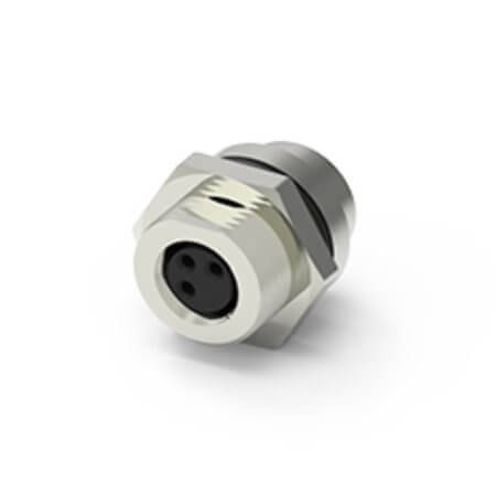 219A-04FAF CONN.MICRO JACK 4PIN M8 FEMALE SOLDER FRONT FASTEN - 1