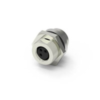 219A-04FAR CONN.MICRO JACK 4PIN M8 FEMALE REAR FASTENED - 1