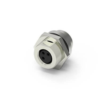 219A-04FAR CONN.MICRO JACK 4PIN M8 FEMALE REAR FASTENED - 1
