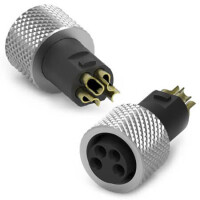 219A-04FO0 CONN.MICRO JACK 4PIN M8 FEMALE OVERMOLD - 1