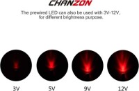 22-28V 3mm Red LED Indicator Light With 20cm Cable - 4