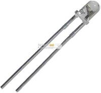 22-28V 3mm Water Clear Pure Green LED Indicator Light With 20cm Cable - 2