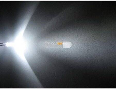 22-28V 3mm Water Clear Pure Green LED Indicator Light With 20cm Cable - 3