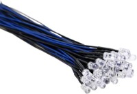 22-28V 5mm Blue LED Indicator Light With 20cm Cable - 1