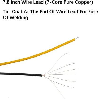 22-28V 5mm Blue LED Indicator Light With 20cm Cable - 5