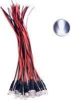 22-28V 5mm Water Clear Yellow LED Indicator Light With 20cm Cable - 1