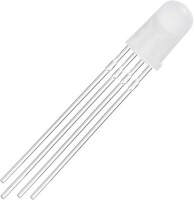 22-28V 8mm Water Clear RGB Slow Flash LED Indicator Light With 20cm Cable - 3