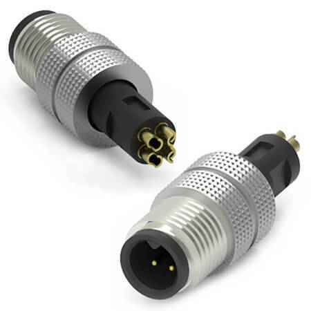 220A-04MO0 CONN.MICRO JACK 4PIN M5 MALE OVERMOLD - 1
