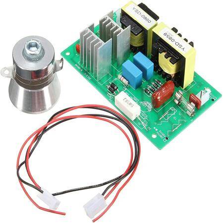 220V 100W Ultrasonic Cleaning Circuit Board Generator Parts + 50W 40KHz Transducer - 1