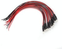 220V 3mm Orange LED Indicator Light With 20cm Cable - 1