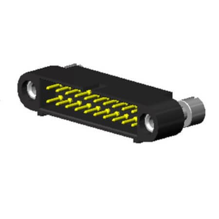 221C06F22 CONNECTOR CMM220 MALE ON CABLES AWG 22, 06 LF COTA - 1