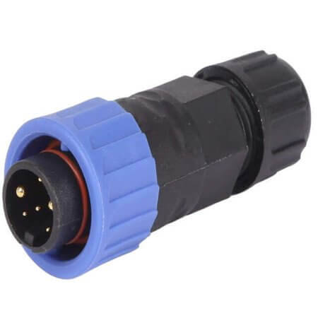 22204131-01 CONN PLUG MALE 6POS SOLDER CUP - 1