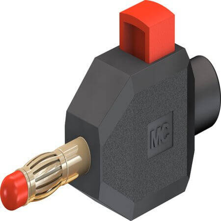 22.3006-21 4 MM CLIP-ON PLUG BLACK - 1