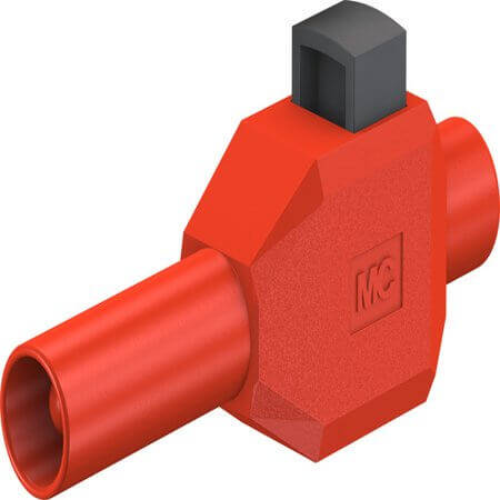 22.3007-22 4 MM SAFETY CLIP-ON PLUG RED - 1