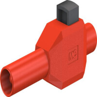22.3007-22 4 MM SAFETY CLIP-ON PLUG RED - 1