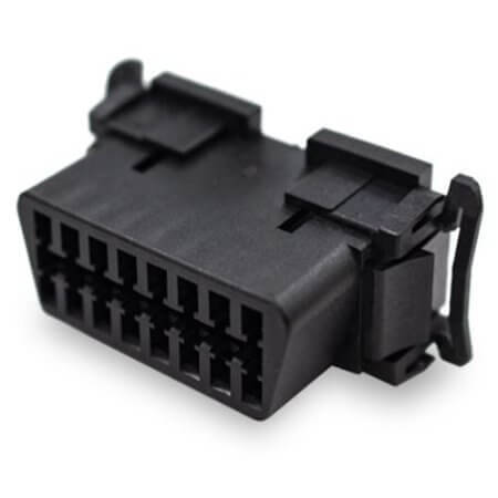 226B-H003 CON.T.B.OBD2 TYPE A MOUNTING EARS BLACK - 1