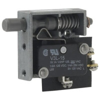 22AC1 SWITCH MICRO 15A/500MA 125V/125VAC/DC SPDT - 1