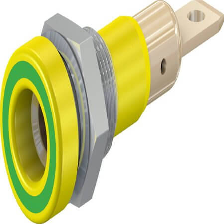 23.0190-20 4 MM SOCKET GREEN/YELLOW - 1