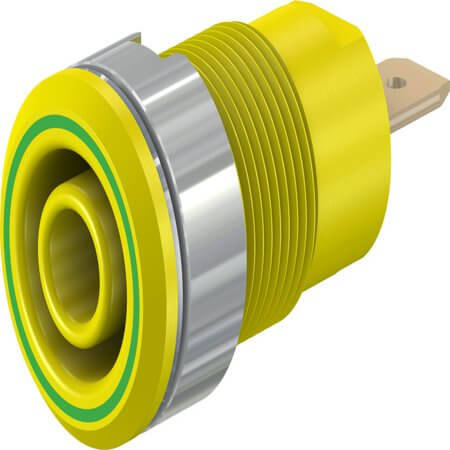 23.3000-20 4 MM SAFETY SOCKET GREEN/YELLOW - 1