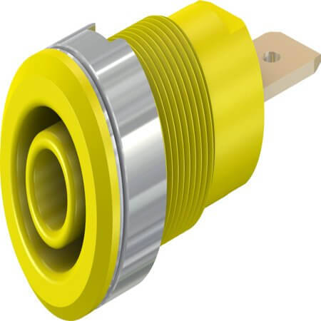 23.3060-24 4 MM SAFETY SOCKET YELLOW - 1