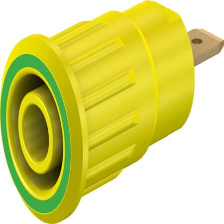 23.3120-20 4 MM SAFETY SOCKET GREEN/YELLOW - 1