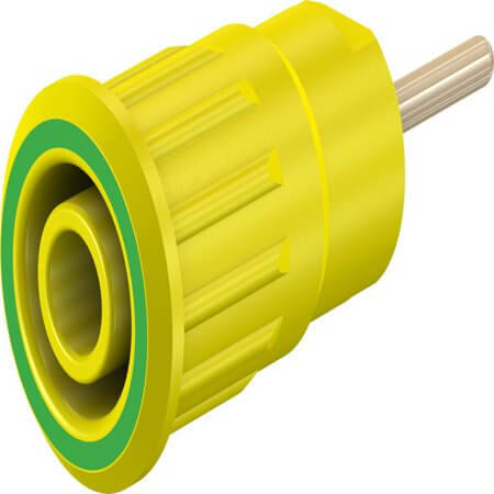 23.3130-20 4 MM SAFETY SOCKET GREEN/YELLOW - 1