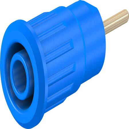 23.3130-23 4 MM SAFETY SOCKET BLUE - 1