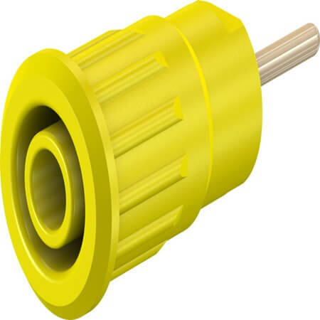 23.3130-24 4 MM SAFETY SOCKET YELLOW - 1