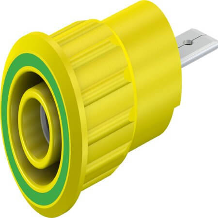23.3160-20 4 MM SAFETY SOCKET GREEN/YELLOW - 1