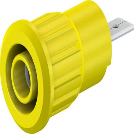 23.3160-24 4 MM SAFETY SOCKET YELLOW - 1