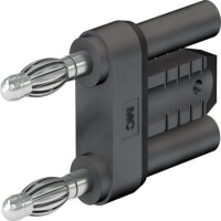 24.0027-21 4 MM CONNECTING PLUG BLACK - 1