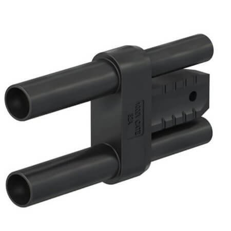 24.0028-21 4 MM CONNECTING PLUG BLACK - 1