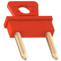 24.0037-22 MINIATURE CONN. PLUG 5.08mm H:12.50mm RED - 1