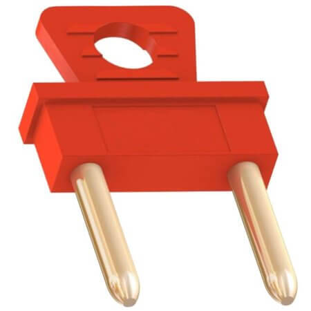 24.0037-22 MINIATURE CONN. PLUG 5.08mm H:12.50mm RED - 1