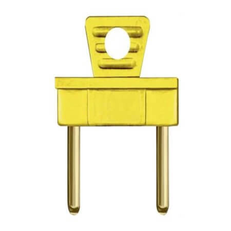 24.0037-24 MINIATURE CONN. PLUG 5.08mm H:12.50mm YELLOW - 1