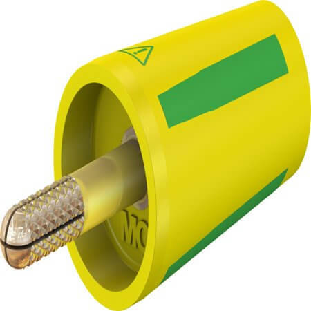 24.0160-20 4 MM ADAPTER GREEN/YELLOW - 1