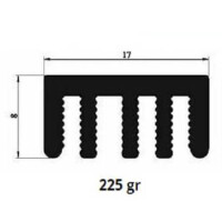 2455AS23 AL.SOĞUTUCU ALÜMİNYUM SOĞUTUCU H=8MM G=17MM L=23MM - 1