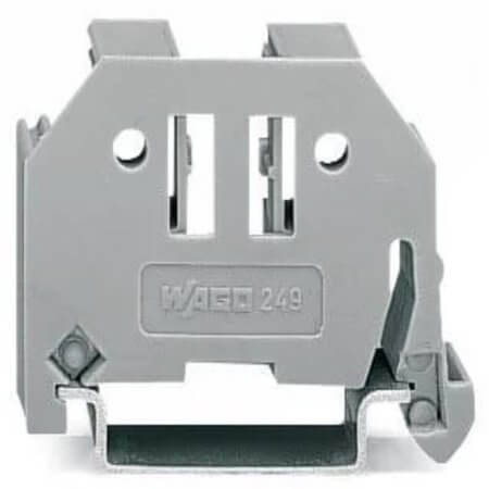 249-117 CON. SCREWLESS END STOP FOR DIN RAIL 10X44X35MM GR - 1