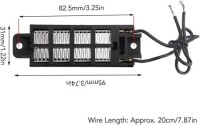 24V 100W İletken Tip Otomatik Termostat PTC Seramik Hava Isıtıcı 95x31x25mm - 2