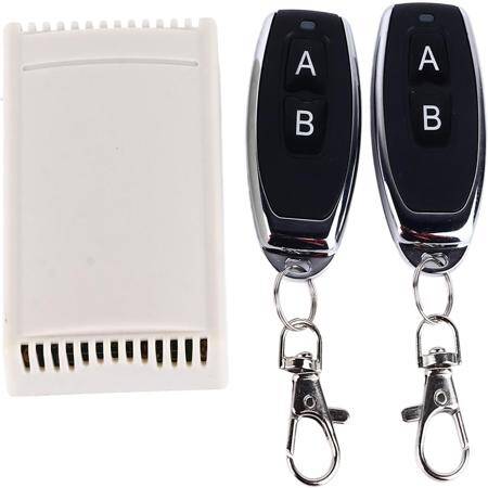 24V 2CH Relay Module Wireless Remote Control Switch + 2 x RF 433Mhz Remote - With Battery - 3